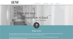 Desktop Screenshot of hwcapital.de
